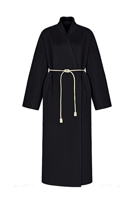 картинка Пальто Йоко (YOKO) чёрное 