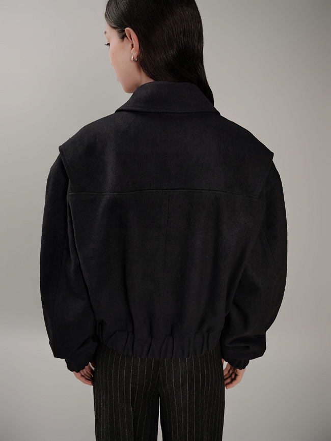 Бомбер Билли (BILLIE) черный — каталог женской одежды | Магазин Luda Nikishina