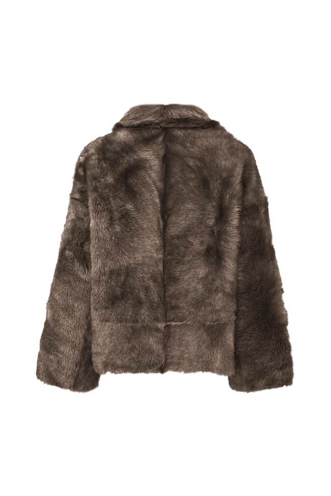 Дубленка Рене (RENE) оливковая — каталог женской одежды | Магазин Luda Nikishina