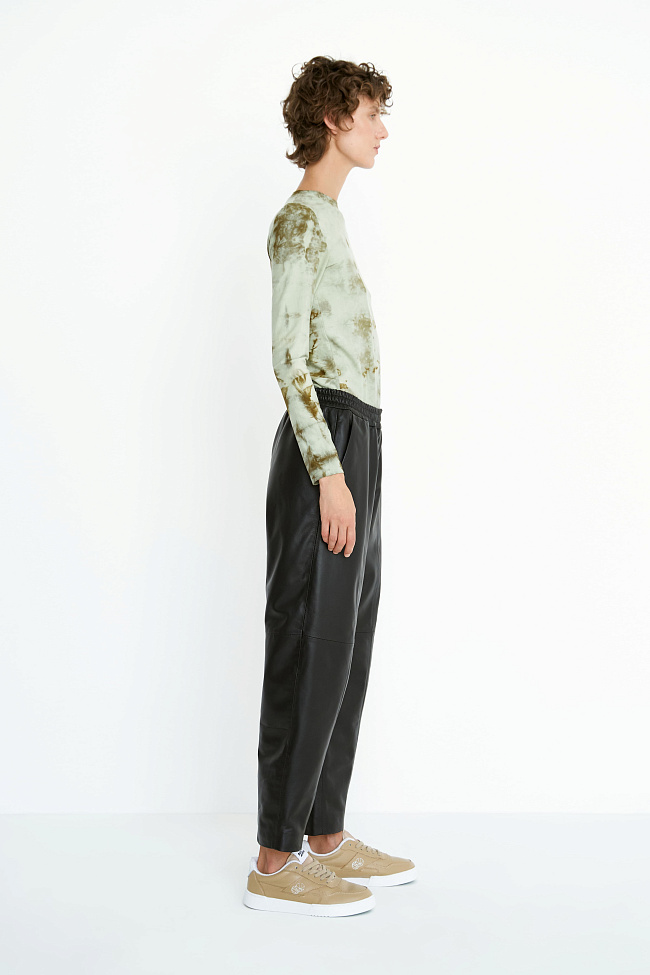 картинка Кожаные брюки LANE от магазина Одежда+