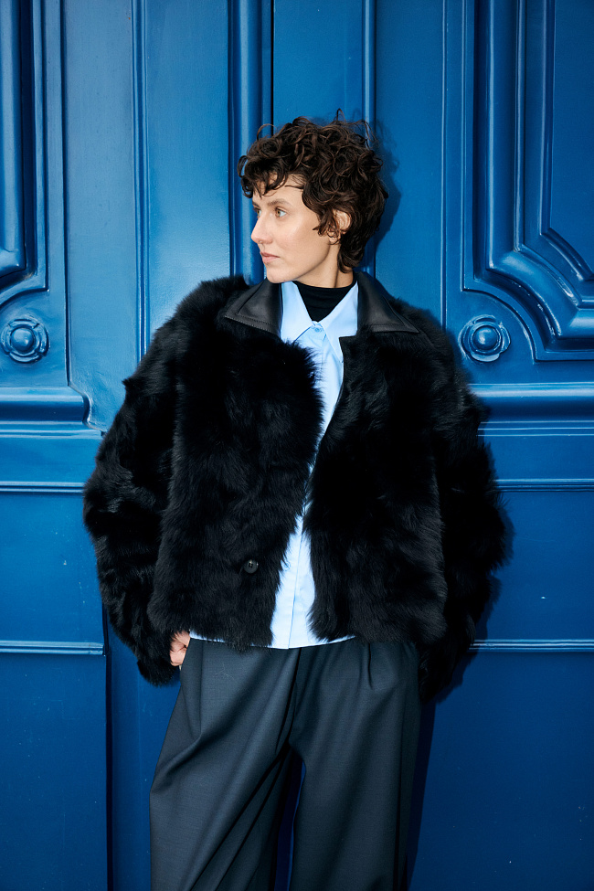 Дубленка Райз (RISE) чёрная — каталог женской одежды | Магазин Luda Nikishina