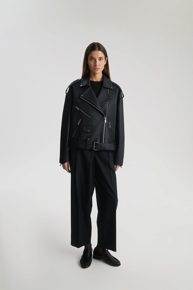 Кожаная куртка ROME — каталог женской одежды | Магазин Luda Nikishina